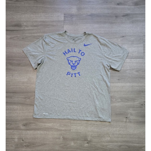 Nike Other - Hail To Pitt Panthers Nike T-Shirt Men's XL Gray Dri-FIT College Tee